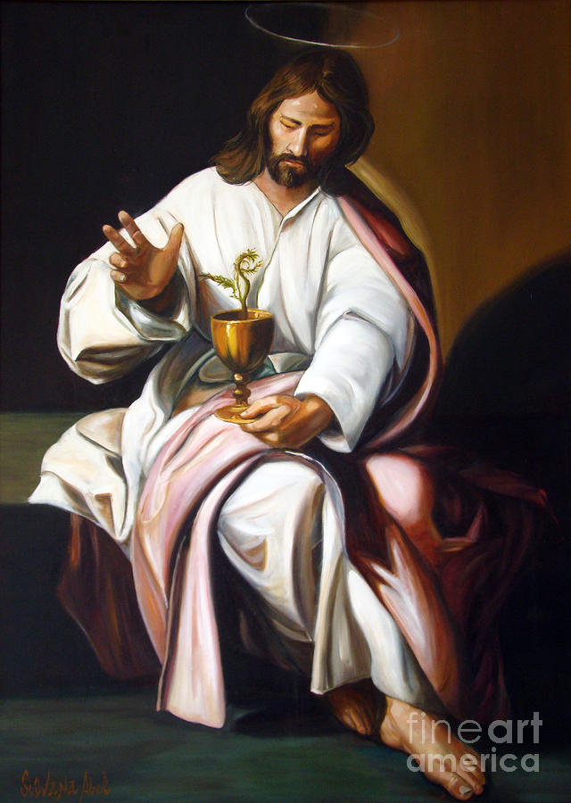 Masterpieces Painting - St John The Evangelist by Silvana Abel Masterpieces Painting - St John The Evangelist by Silvana Abel