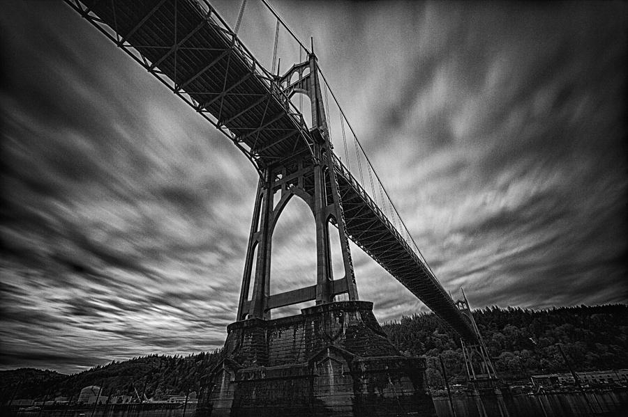 Portland Photograph - St. Johns Bridge by Bent Hermit  Photography