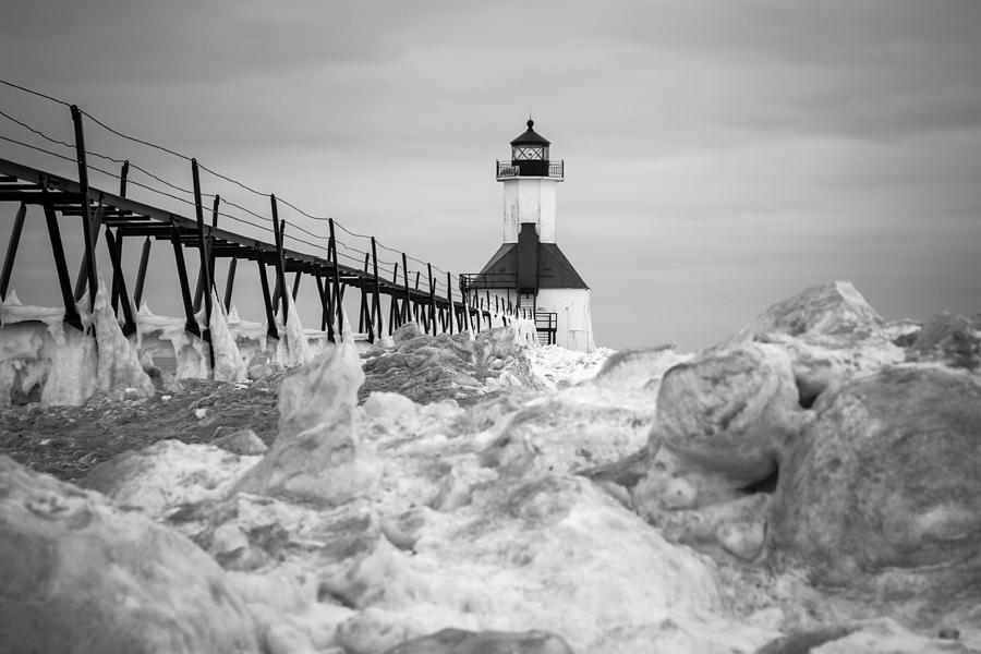 Lighthouse Photograph - St. Joseph Lighthouse In Ice Field by Kimberly Kotzian Lighthouse Photograph - St. Joseph Lighthouse In Ice Field by Kimberly Kotzian