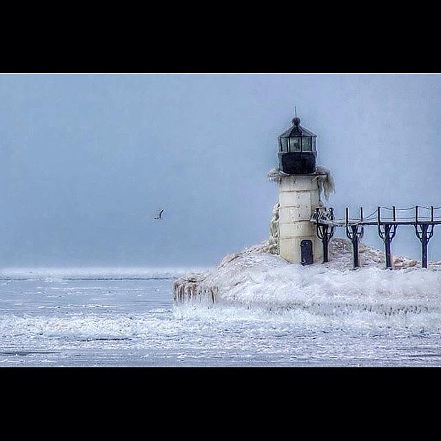 St. Joseph, Michigan North Pier Outer Photograph by IKON Pennie