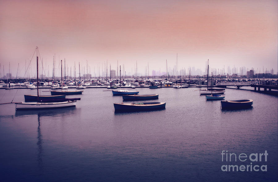 Boat Photograph - St Kilda Beach Boats by Tristyn and  Errin