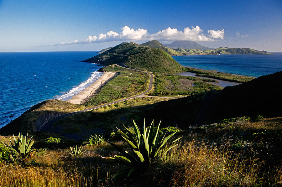 St Kitts Nevis view Photograph by Dennis Cox
