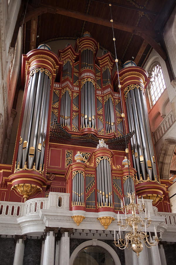 St. Lawrence Church Pipe Organ in Rotterdam Photograph by Artur Bogacki