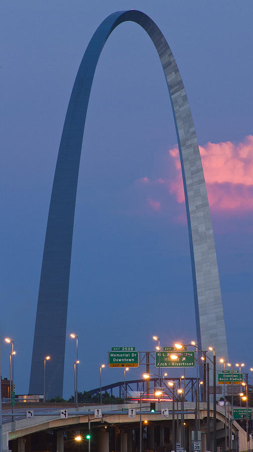 St Louis Arch From the Cass Avenue Bridge Photograph by Garry McMichael ...