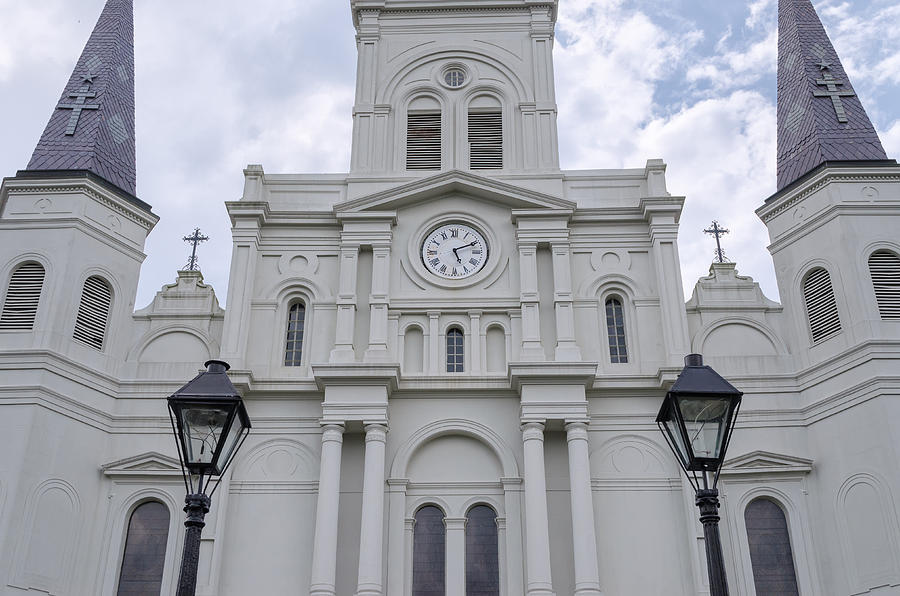St. Louis Cathedral Close-Up Photograph by Jim Shackett