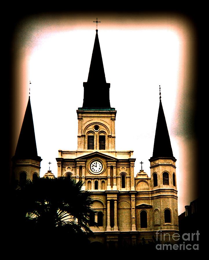 New Orleans Photograph - Goth Style St. Louis Cathedral  by JoNeL Art 