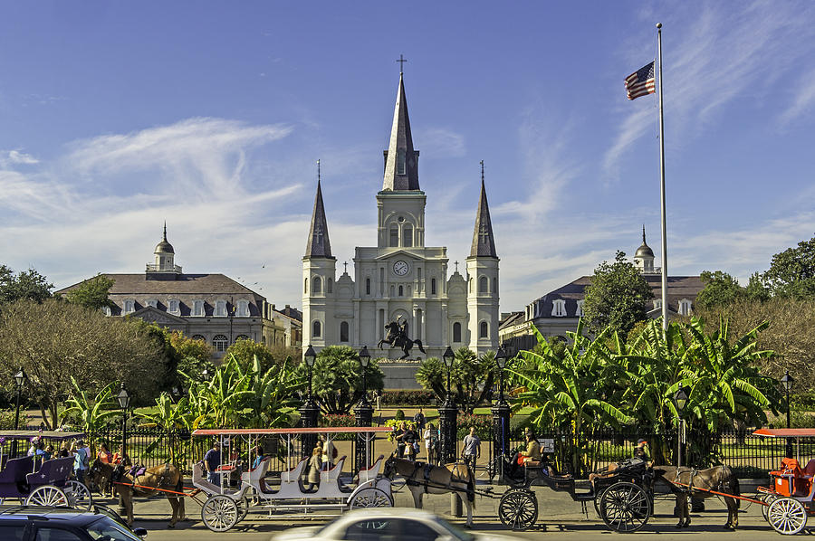St. Louis Cathedral One of New Orleans Notable Landmarks Photograph by Willie Harper