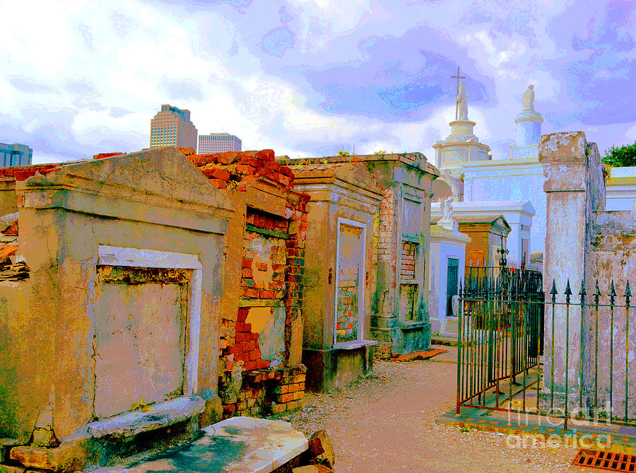 St Louis Cemetery 1 at Dawn Digital Art by Alys Caviness-Gober
