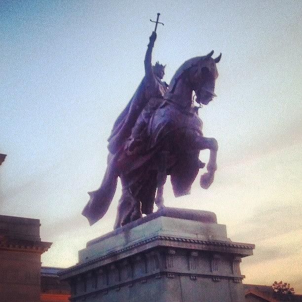 St. Louis Photograph - St. Louis Equestrian Statue by Genevieve Esson