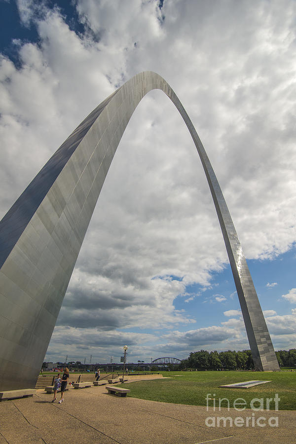 St. Louis Gateway Arch Side Frontal Photograph by David Haskett II