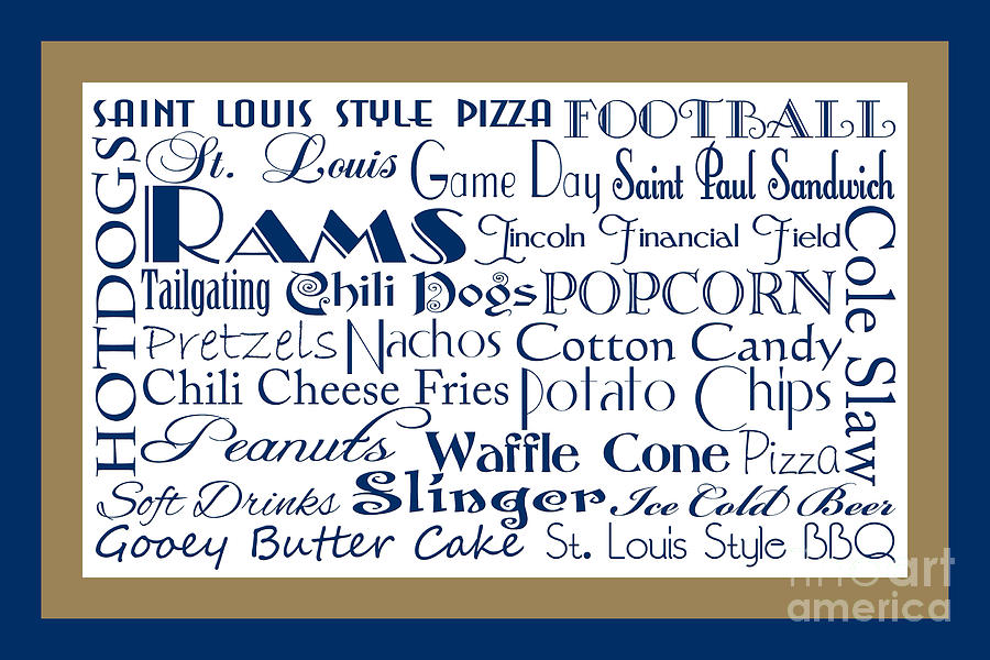 St Louis Rams Game Day Food 2 Photograph by Andee Design