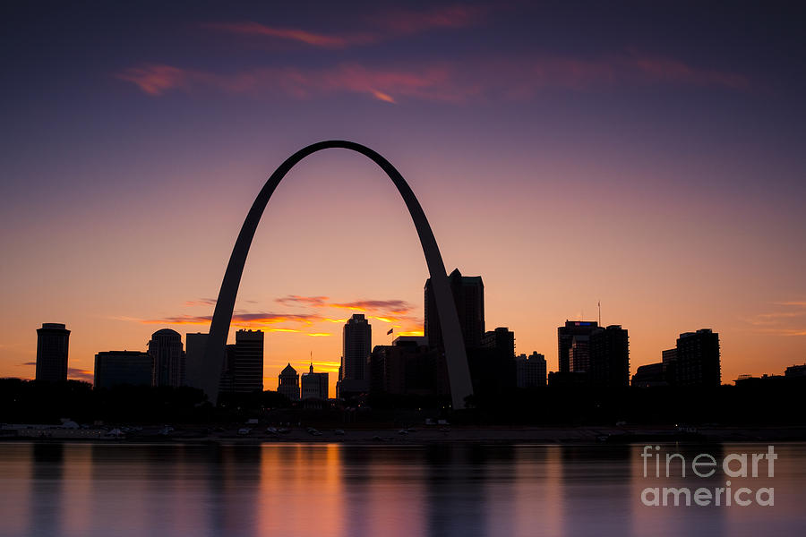 St Louis Sunset Photograph by Ryan Heffron