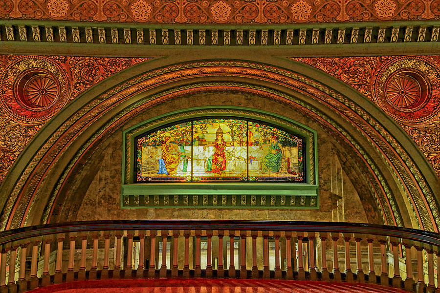 St Louis Union Station Allegorical Window DSC00284 Photograph by Greg Kluempers