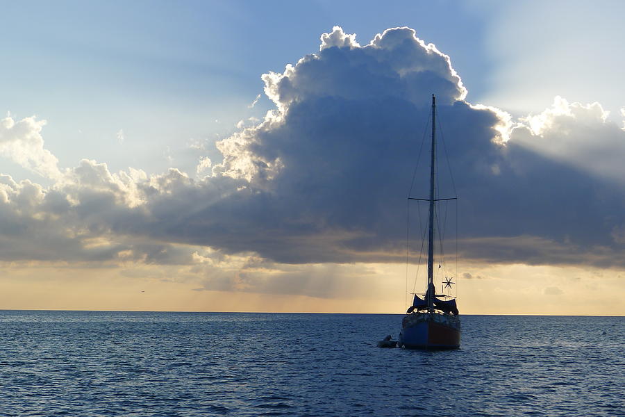 St. Lucia - Cruise - Sailboat Photograph by Nora Boghossian