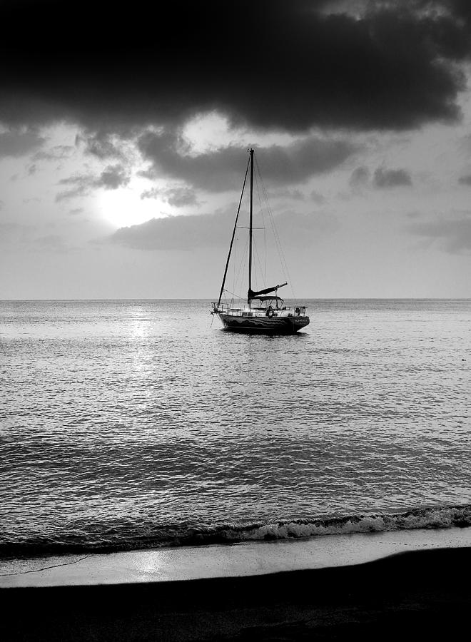 St. Lucia  sailboat Photograph by Brendan Reals