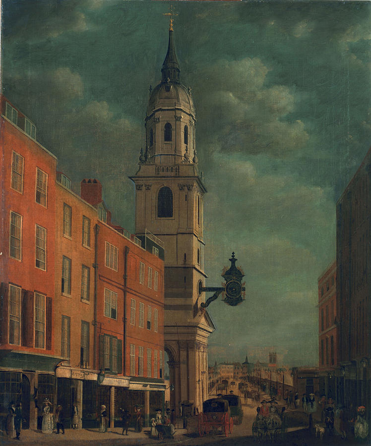 Architecture Painting - St. Magnus The Martyr by James Malton