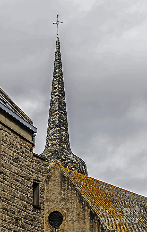 St Malo Cathedral Bell Tower Photograph by Elvis Vaughn