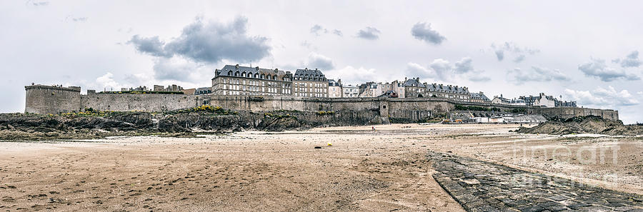 St Malo Panorama Photograph by Ann Garrett