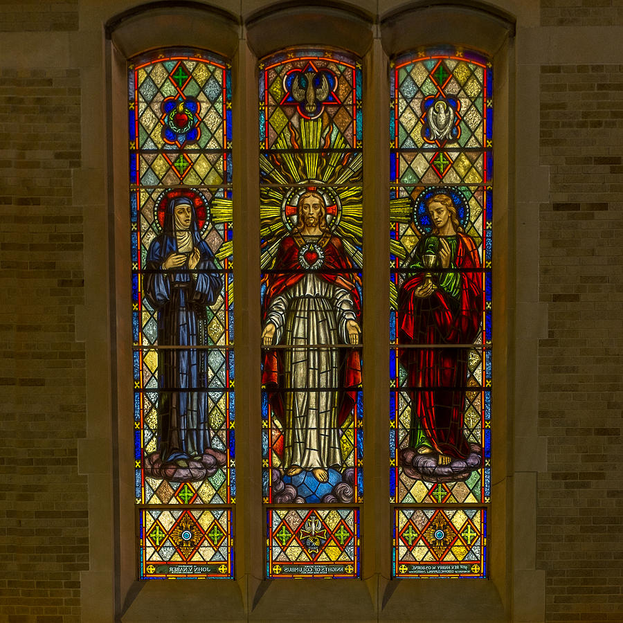 St Margarets Stained Glass Photograph by Chris Bordeleau