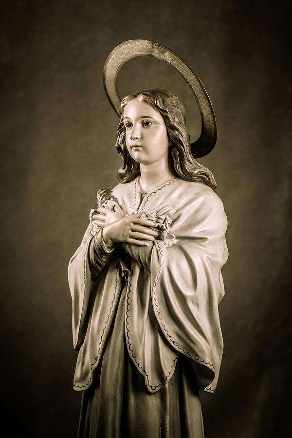 St. Maria Goretti Photograph by Karen Varnas