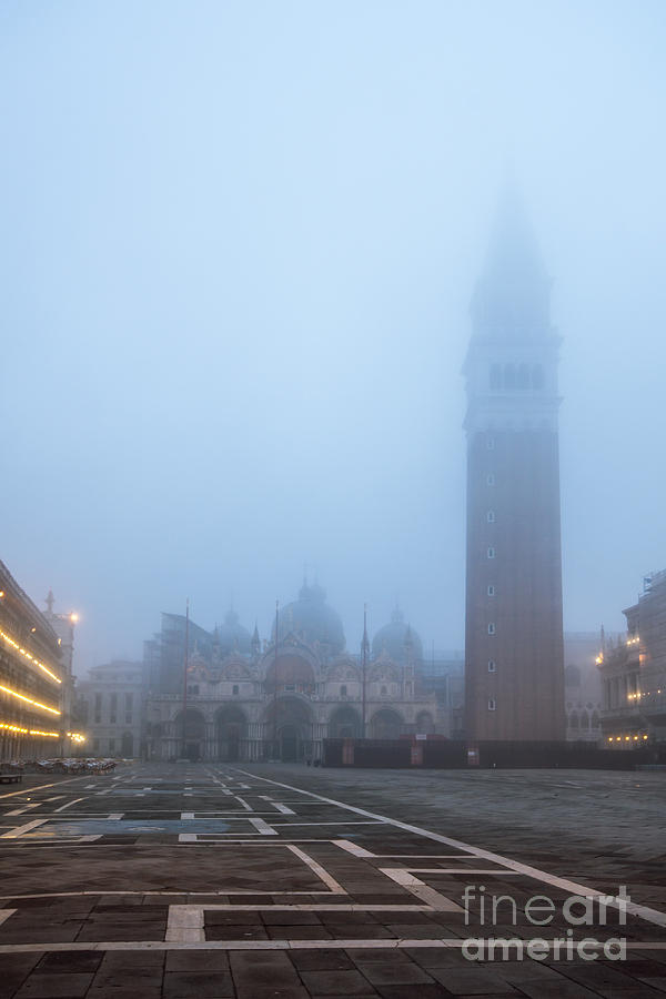 St Mark square in the fog - Venice Photograph by Matteo Colombo