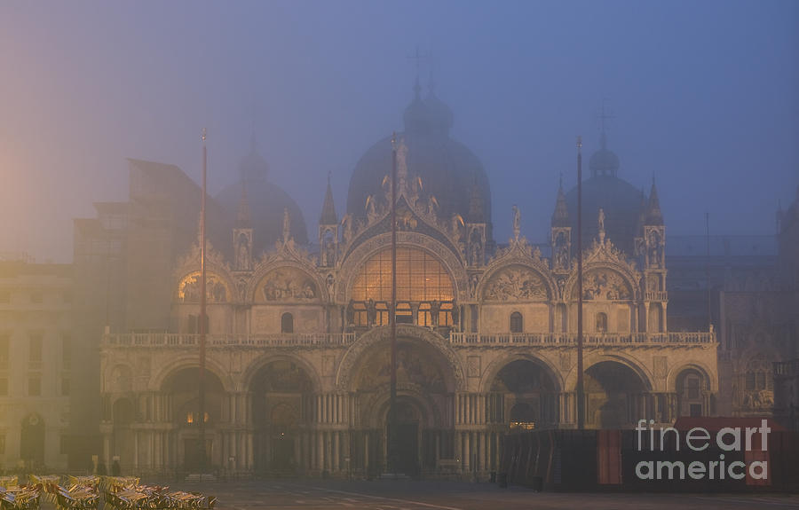 St Marks cathedral in the fog - Venice Photograph by Matteo Colombo