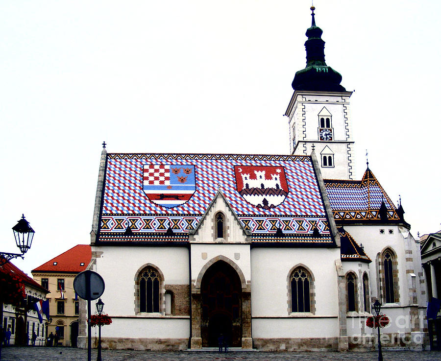 St. Marks Church Zagreb 2 Photograph by Nina Ficur Feenan