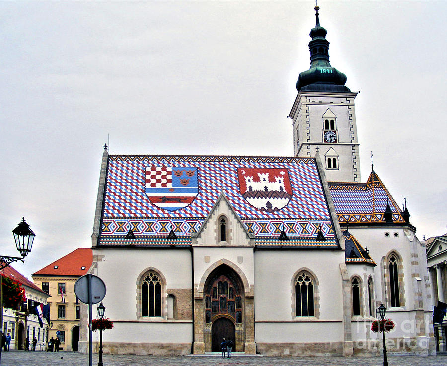 St. Marks Church Zagreb 3 Photograph by Nina Ficur Feenan