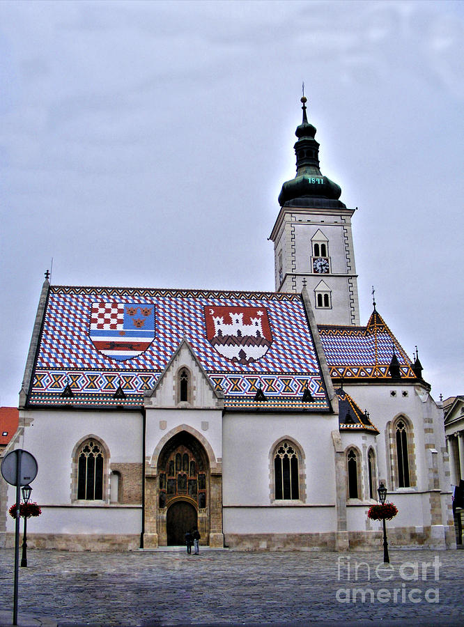 St. Marks Church Zagreb 4 Photograph by Nina Ficur Feenan