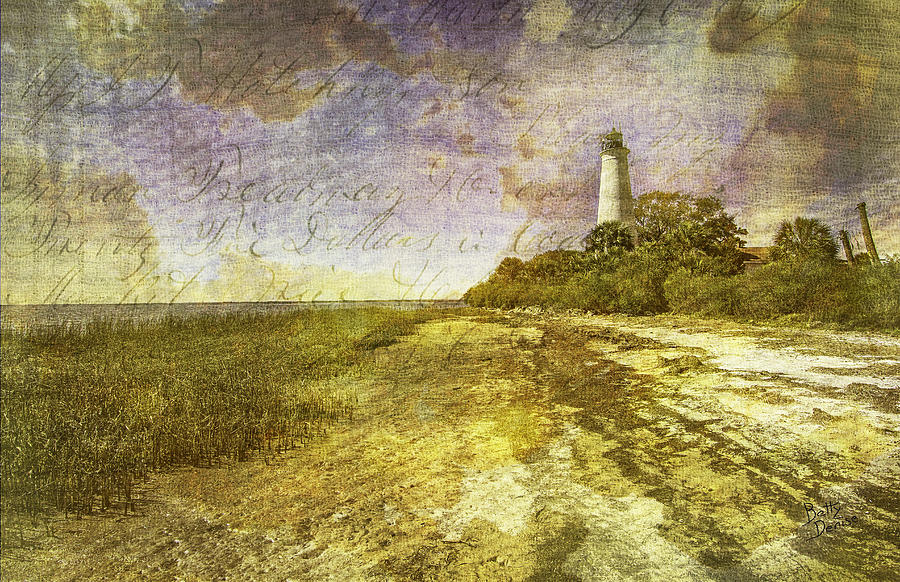 Lighthouse Photograph - St Marks Lighthouse FL Tapestry by Betty Denise
