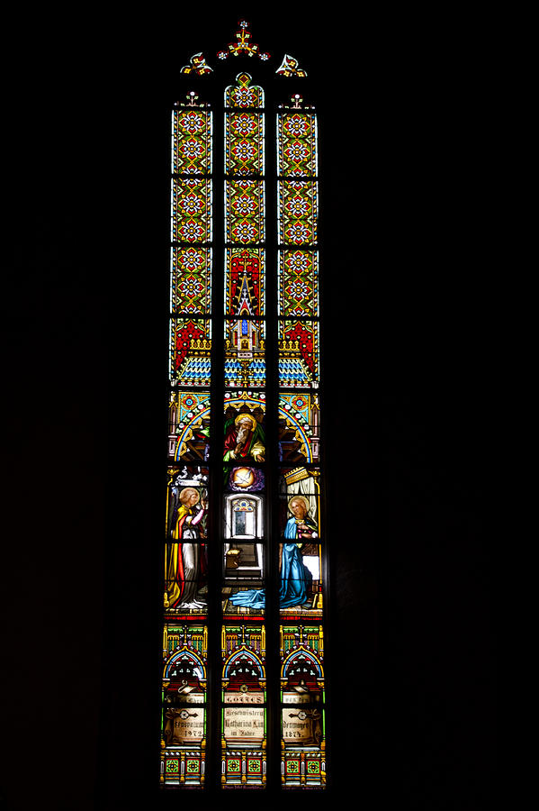 Bratislava Slovakia Photograph - St Martins Cathedral Stained Glass 3 by Jon Berghoff