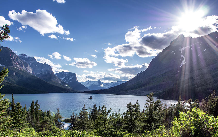 St. Mary Lake Photograph by Aaron Aldrich Fine Art - Fine Art America