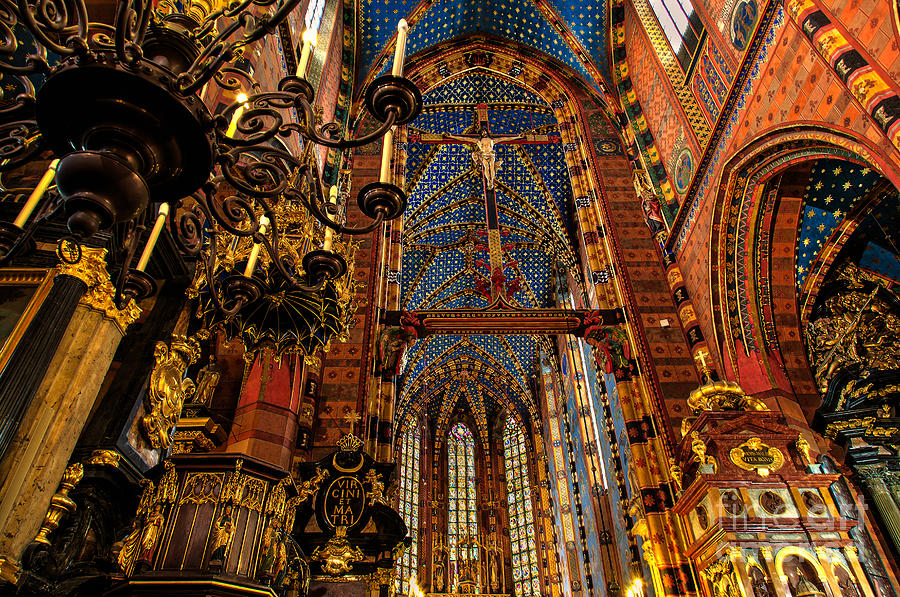 St. Mary's Basilica in Krakow Poland Photograph by Luis Mederos - Fine ...