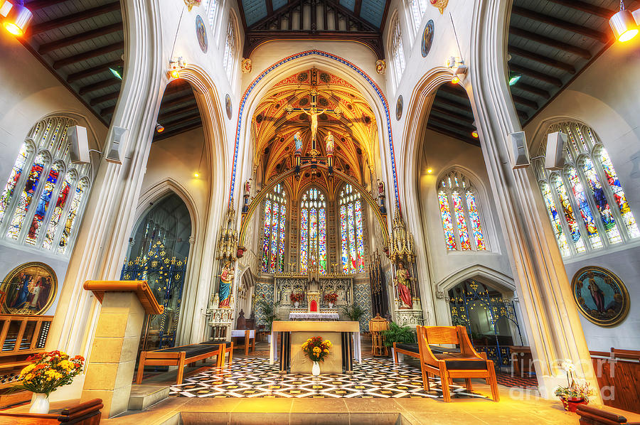 St Marys Catholic Church - The Altar Photograph by Yhun Suarez