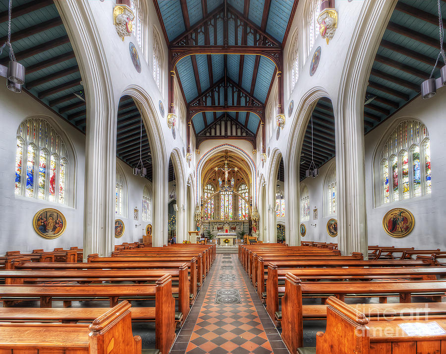 St Marys Catholic Church - The Nave Photograph by Yhun Suarez