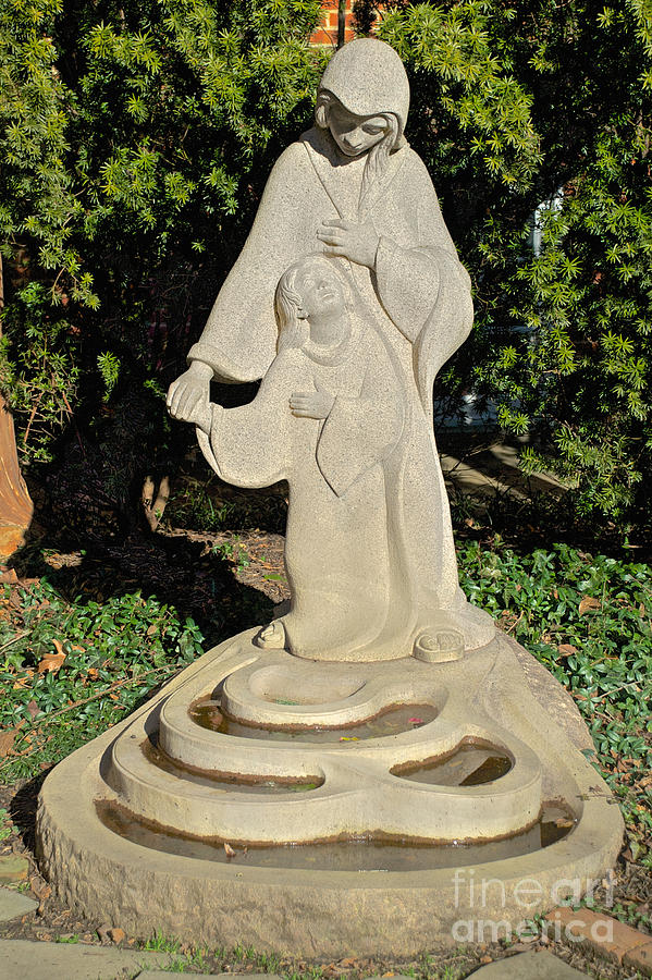 St. Marys Church Mary and Jesus statue Photograph by Mark Dodd