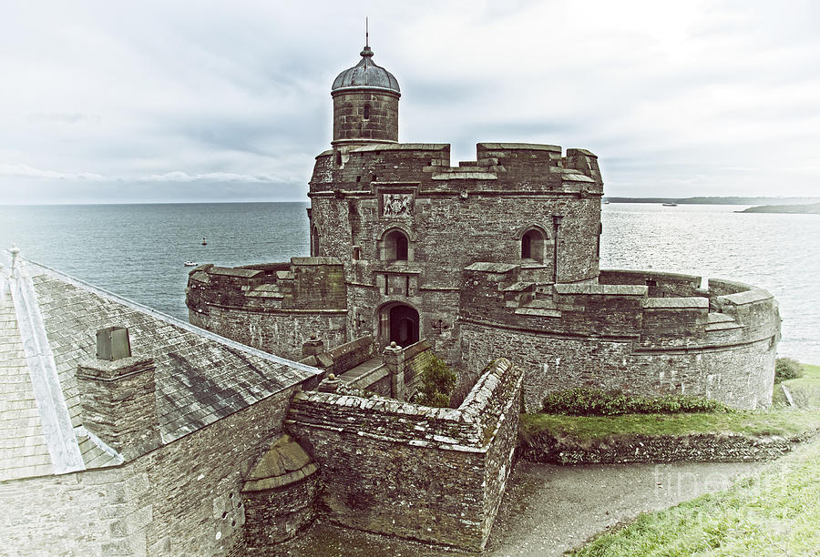 Castle Photograph - St Mawes Castle Cornish Coast by Melody Watson
