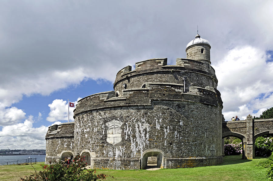 St Mawes Castle - East Side Bastion Photograph by Rod Johnson