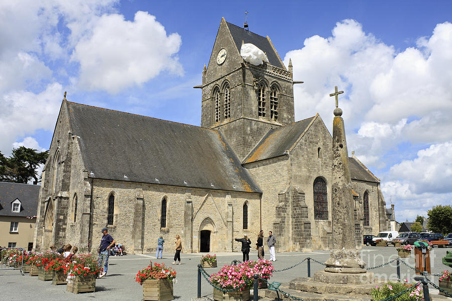 St Mere Iglese Normandy France Photograph by Julia Gavin