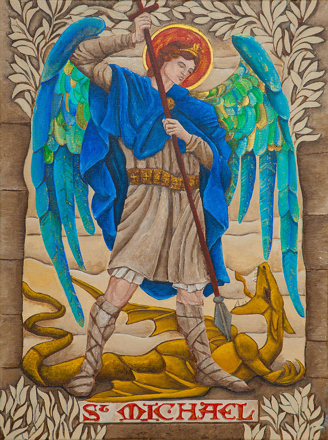 Dragon Painting - St. Michael by Jason Honeycutt