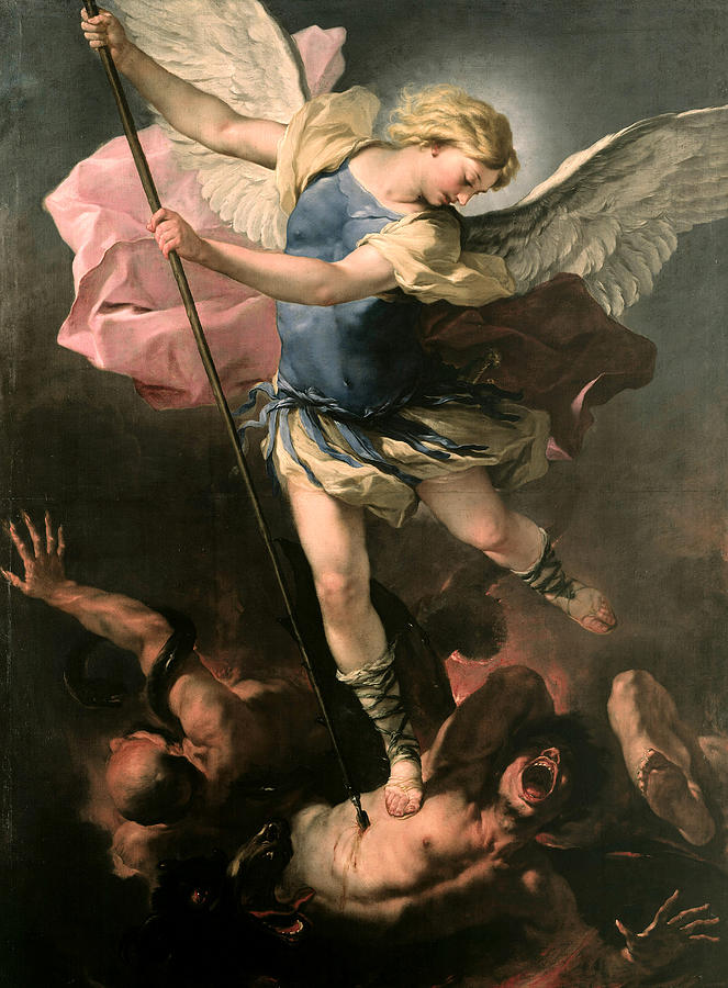 St. Michael Painting by Luca Giordano