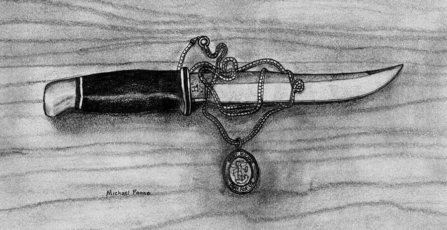 Какой кинжал был украден в рассказе тринадцатый. Нож рисунок. Нож с изображением лошади. Изображение ножа в живописи.