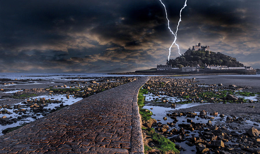 Landscape Photograph - St Michaels Mount Cornwall by Martin Newman