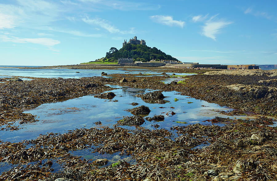 Nature Photograph - St Michaels Mount In Cornwall by Allan Baxter
