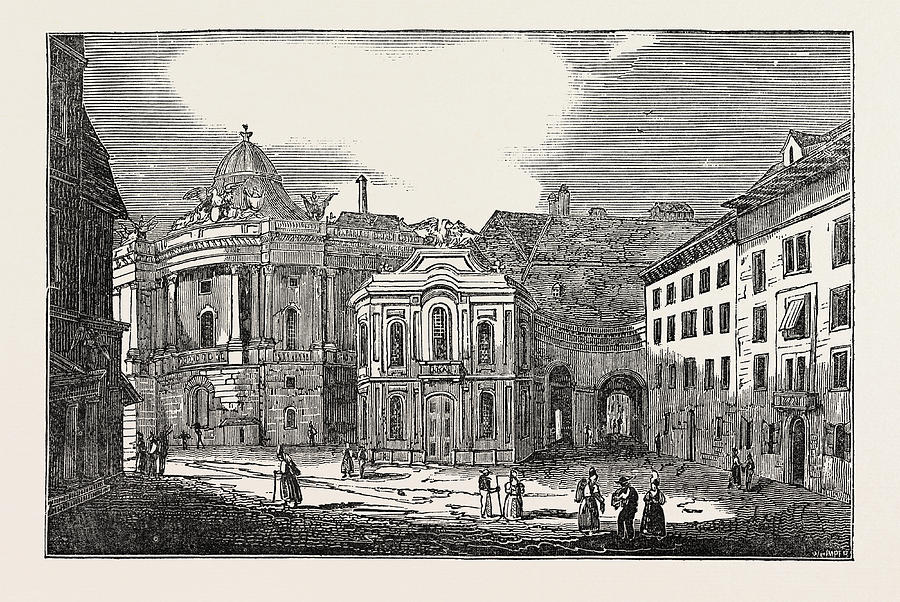 St. Michaels Place, And The Imperial Palace Drawing by Austrian School