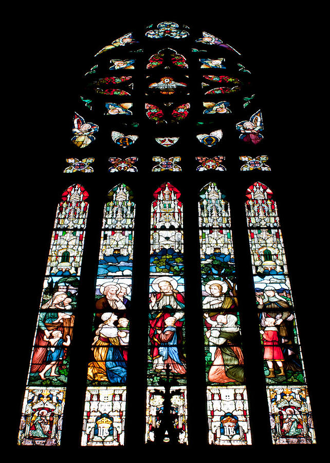St Michaels Stained Glass Window 2 Photograph by Claus Siebenhaar