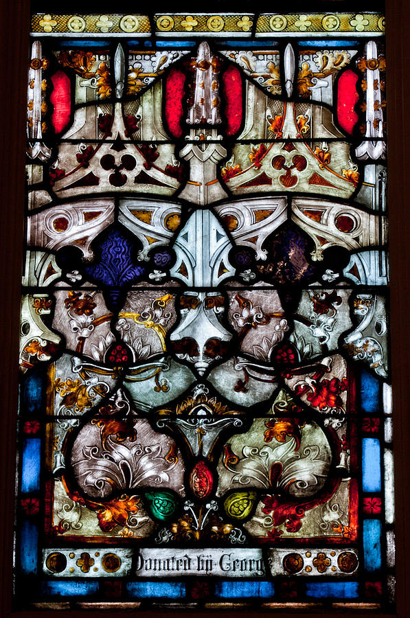 St Michaels Stained Glass Window 3 Photograph by Claus Siebenhaar