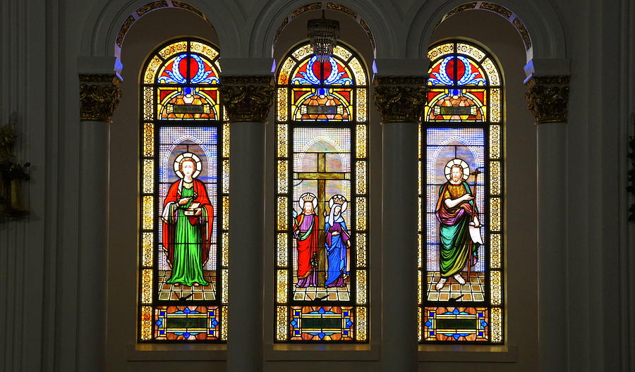 St. Nicholas Window Photograph by Laurie Perry