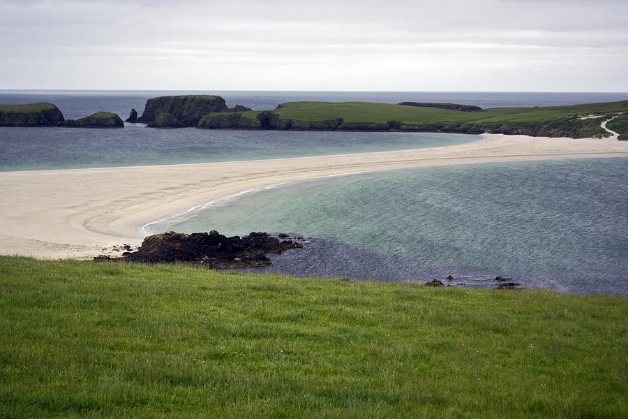 Sea Photograph - St Ninians Tombolo by Steve Watson Sea Photograph - St Ninians Tombolo by Steve Watson