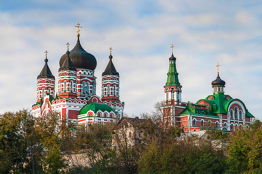 Architecture Photograph - St. Panteleimons Cathedral Kiev by Matt Create
